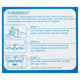3m 191081501880 Large Capacity High Performance Whole House Standard Filtration System