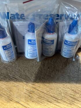 P-5501 7cs Lot Of 4 Water Preserver Concentrate New Sealed Each Container Treats 55 Gal
