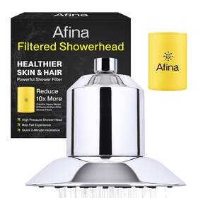 Kdf-55 Afina 860011262701 Filtered Shower Head - Water Softener Showerhead With Chrome