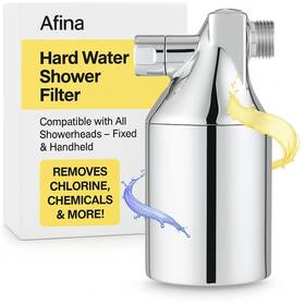 Afina 860011262763 Shower Filter For Hard Water - Removes 99% Chlorine Harmful Chrome