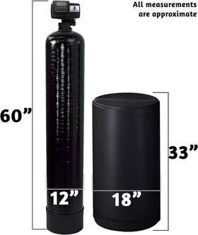 Afwfilters 645871722004 2 Cubic Foot 64k Whole Home Water Softener With Durable 10%