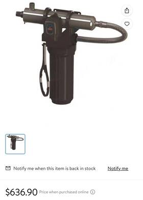 Hrwex52891 Aqua Flo 40030067 Gen4-8r1p Series Whole House Ultra Violet Uv Disinfection Filt