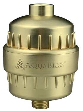Ab-sf100-gd Aquabliss High Output Revitalizing Shower Filter Water Softener Matte Gold Finish