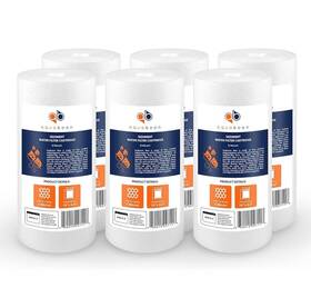 Ab-6s10bb5m Aquaboon 6-pack Sediment Water Filter Cartridge Whole House 5 Micron 10 Inch X 4.5