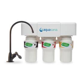 Aquasana Aq-5300.62 Under Sink Water Filter System For Kitchen - 3-stage