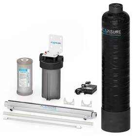 Aquasure 445052484423 Serene 650k Gal. Whole House Salt-free Water Conditioning Descaler System With T