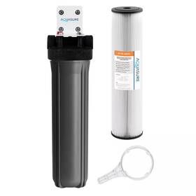 Aquasure 705353594007 Fortitude V2 Series High-flow Whole House Water Filtration System Pleated Sedime