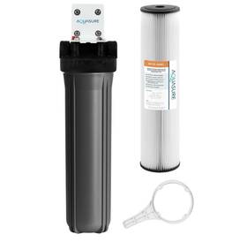 Aquasure 855864008903 Fortitude V2 Series High-flow Whole House Pleated Sediment Water Filter