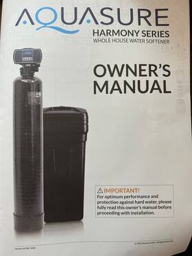 Aqt-56se-sm-3bp Aquasure Harmony Series Whole House Water Softener Brine Tank And Control Head New