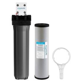 As-fl-25spxh Aquasure Whole House Water Filter Systems Threaded Indoor Polypropylene In Gray