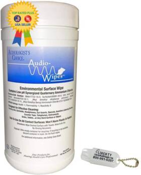Audio - Wipes 753340629454 Cleaning Towelettes Large Canister 160 And Liberty Hearing White