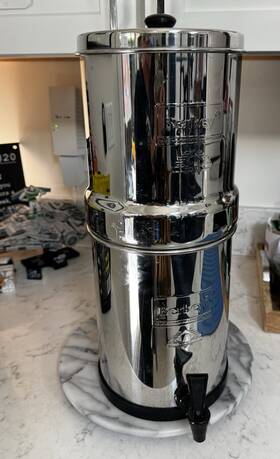 Bky-1.5 Berkey Countertop Gravity Water Filter Stainless Steel 1.5 Gal 2-stage