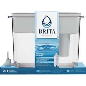 35034-1 Brita Extra Large 27-cup Ultramax Filtered Water Dispenser With - Gray