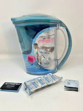 36237 Brita Stream Filter As You Pour Plastic 10-cup Water Pitcher Lake Blue