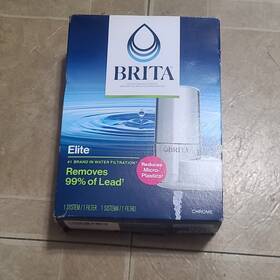 6025835392 Brita Elite Faucet Mount Water Filter System Chrome 1800 Gal 1