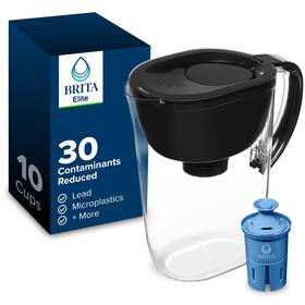 353784 Brita Tu Everyday Elite Water Filter Pitcher Removes 99% Of Lead 10cup Black