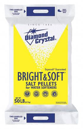 Cai - Diamond Crystal 744759037220 50 Lb. Water Softener Salt Bright And Soft Series Pellets 99.8%