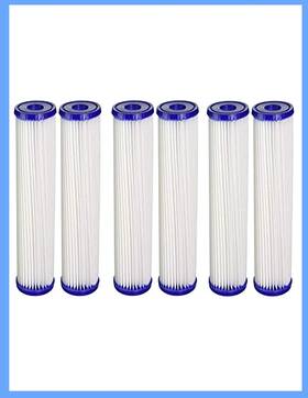 Cfs 045399082169 6 Pack Universal Standard Capacity Pleated Water Filter Cartridges