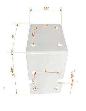 Cfs-900 Cfs 045399090386 Whole House Water Filter Mounting Bracket 10 Inch 20 Housing Pack Of 3