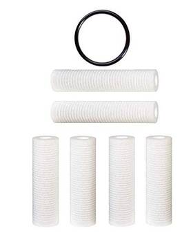 Cfsap110 Cfs 6 Pack Grooved Sediment Water Filter Cartridges With 1 O-ring