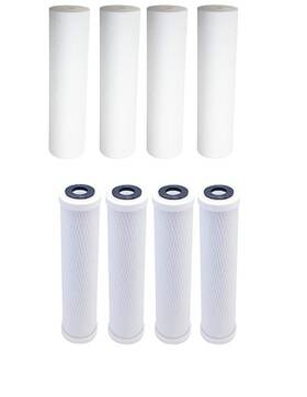 Wp2-bvc Cfs 4 Pack Carbon Block Water Filter Cartridges Compatible With