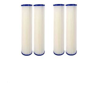 Wpc3-100 Cfs 4 Pack Pleated Sediment Water Filter Cartridges Compatible With Watts