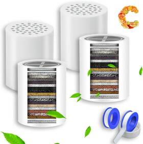 Lach-sh-02 Chooboo 20-stage High Output Shower Head Filter Cartridges Replacement For Hard
