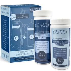 Cwtk24 Clario - 24 In 1 Water Tester For Drinking Hardness Test Kit Fo