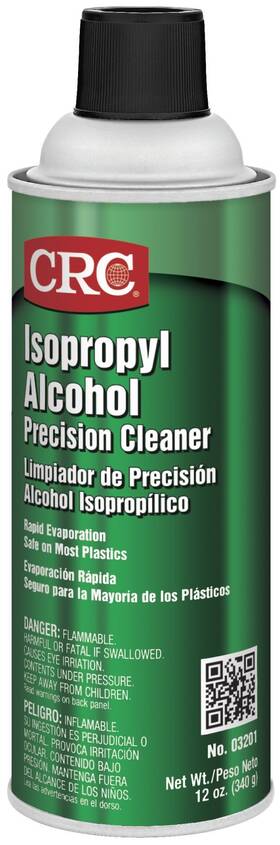 03201cs Crc Isopropyl Alcohol Cleaner 12 Wt Ounce Pack Of Clear Water/white