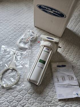 Cqe-rf-00707 Crystal Quest Inline Water Filter System Nitrate Removal Smart Refigeratpr