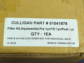 01041878 Culligan Aquasential Filter Kit Pre Post And Total Defense Stages 1 3 4