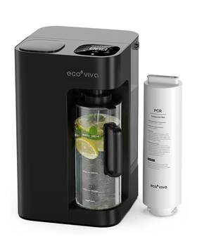 Ev-wp-ro-mate3-us-bk Ecoviva 8-stage Countertop Ro Water Filter System With Auto Pitcher Fill And 40oz Purifier