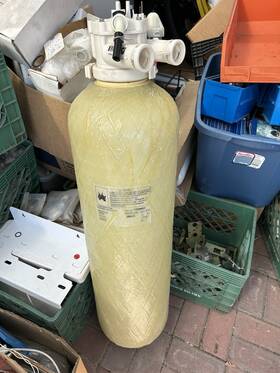 7290062 Ecowater 10x35 Foberglass Water Softener Filtration Tank With Valve As Pictured