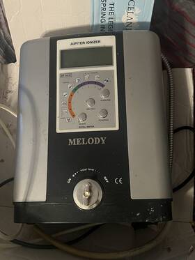 Jp-104 Emco Tech Melody Alkaline Water Ionizer Silver Black Plastic Metal