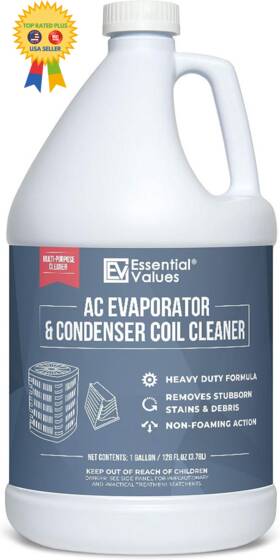 Essential Values 742776197965 Coil Cleaner For Ac Unit Gallon That Is Non Foam Formula