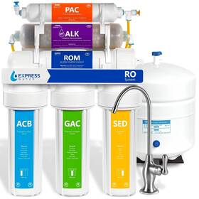 Roalk5d Express Water Filtration System Reverse Osmosis Alkaline With Faucet Tank