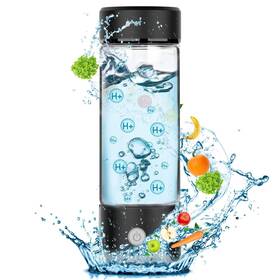 Fakllod 714432392038 Hydrogen Water Bottle Generator Portable Rechargeable Aquahealth Black