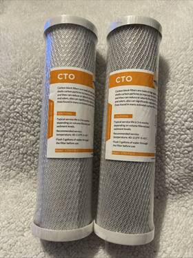 Cto-f10-5 Filter 2 Pack Rscto001 M Carbon Block 5um 10 2.5 Inch