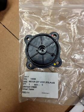 14038 Fleck 14308 Metered Valves Meter Cover Standard Black