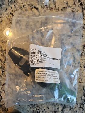 61453-10 Fleck 7000 Softener Piston Assembly. Part Number #61453-10. Brand New
