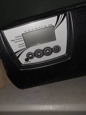 Ces-9100ts Fleck 9100ts Pentair Dual Tank Front Cover With Display Used To Test Only