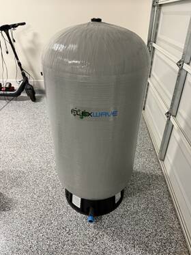 Fwro80 Flexwave 82 Gallon Plastic Water Storage Tank Gray