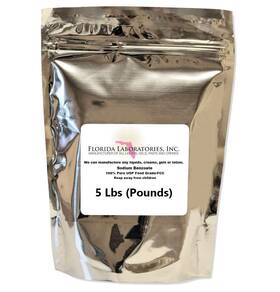 Florida Laboratories 791617373778 Sodium Benzoate 99% Usp/fcc Grade 5 Lb Pound Preservative Additive