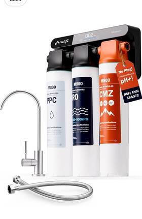 Ro5-uv Frizzlife Geekpure 6-stage Reverse Osmosis Drinking Water Filter System