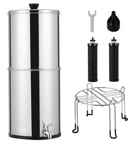 2.25g Garvee Wad03 Gravity-fed Water Filter System 304 Stainless Steel W Stand