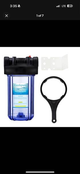 124-10s Geekpure 10 Inch Big Clear Water Filter Housing Whole House Bb-10t