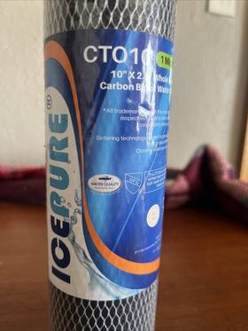 Bc10bb5 Geekpure Whole House Carbon Block Replacement Water Filter 10 Inch X 4.5 -5 Micron