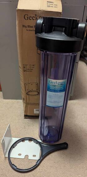 Sf-10s Geekpure 20 Inch Whole House Water Filter Housing 1 Npt Fit 4.5 X Filters