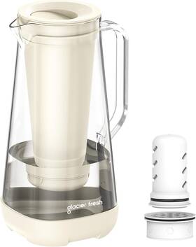 Gf-pw001 Glacier Fresh 7 Cup Purela Glass Water Pitcher With 1 Ultrafiltration