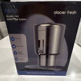 Pc04-nf-2.25g Glacier Fresh Nano Gravity-fed Water Filter Nanofiber 2.25 Gallon Metal Silver